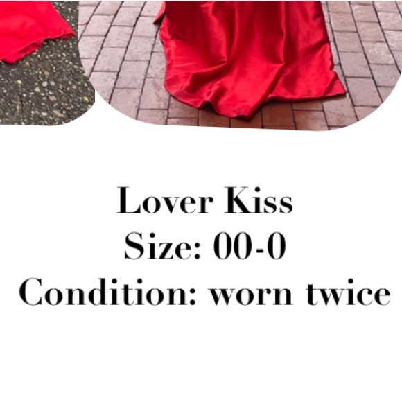 Red Prom Evening Gown - Picture 2 of 3